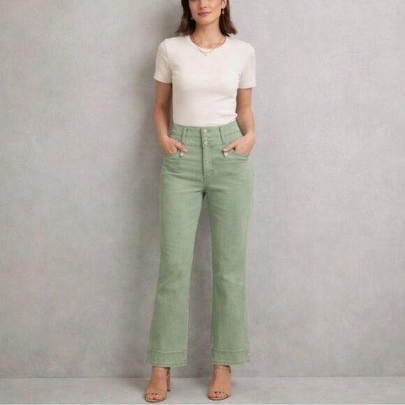 Anthropologie Denim - Anthropologie Pilcro & the Letterpress High Rise Flare Jeans Green 28